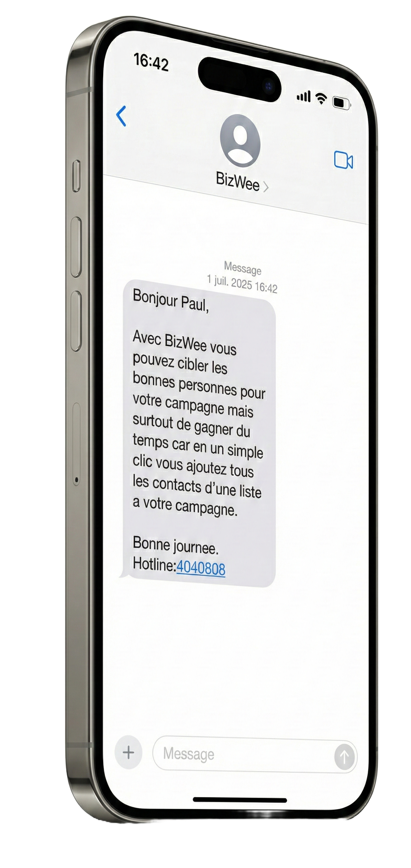 BizWee App Interface